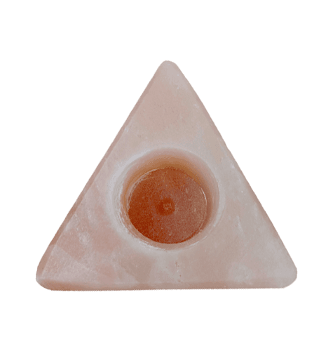 Triangle Shape Salt Candle Holder
