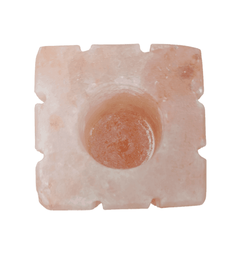 Cube Shape Salt Candle Holder