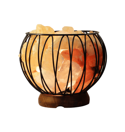 Iron rod Basket with Salt Chunks